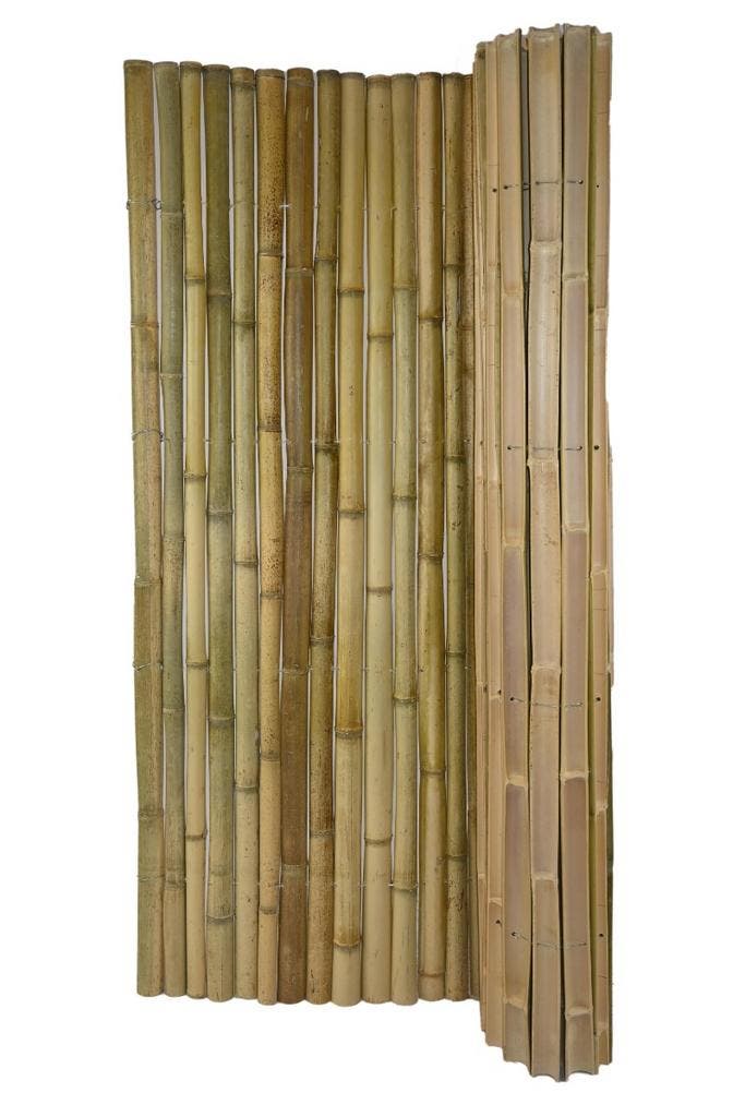 Bamboemat half rond naturel 200x180cm, Tuin en Terras, Tuinschermen, Verzenden