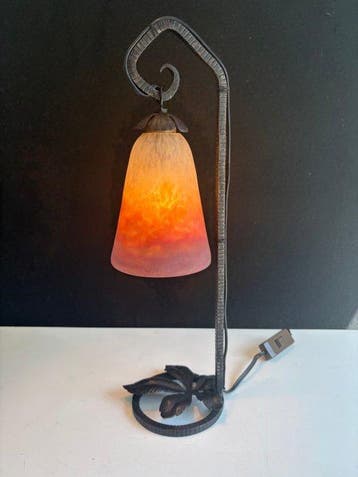 Muller frères Luneville Lorraine France - Tafellamp - Muller