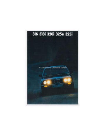 1987 BMW 3 SERIE BROCHURE NEDERLANDS, Boeken, Nieuw