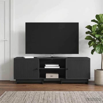 vidaXL TV Kast 150 x 31 x 50 cm Zwart Geconstrueerd hout, Huis en Inrichting, Verzenden, Nieuw