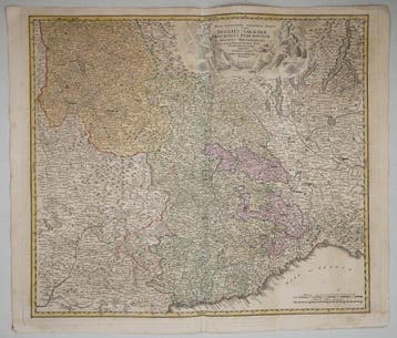 Italie - Piémont et Savoie; Homann - Ducatus Sabaudiae