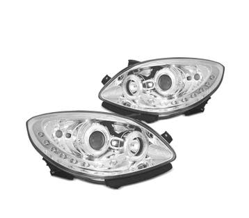 Phares Pour Renault Twingo 07-11 Led Daylight Chromé, Verzenden