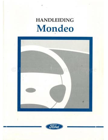 2003 FORD MONDEO INSTRUCTIEBOEKJE NEDERLANDS