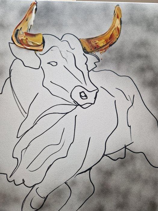 Henry Escobar - Toro, Antiek en Kunst, Kunst | Designobjecten