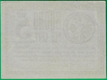 Italië. - Buono 5 Cent. 1920 Consumers Cooperative of