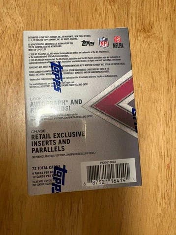 2026 Topps NFL Football Carte insérée, Carte parallèle - 1, Nieuw