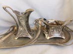 WMF / Geislingen - Sugar Bowl - Milk Jug - Tray -