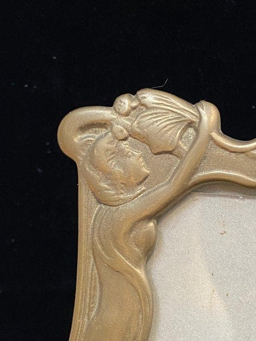 Fotolijst - Verguld messing, Antiek en Kunst, Curiosa en Brocante