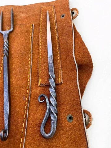 Bestekset (4) - SDF-101 - Handgemaakt vintage bestekset,