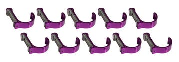 Set van 10 aluminium kledinghaken, kapstokken (gebogen, paa, Verzenden