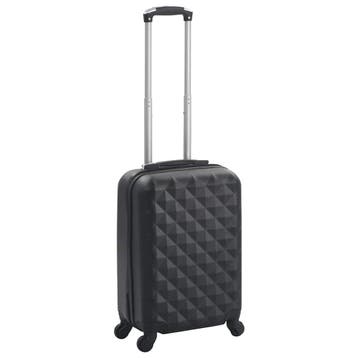 vidaXL Harde koffer ABS zwart, Handtassen en Accessoires, Verzenden, Nieuw