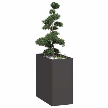 vidaXL Plantenbak 40x80x80 cm staal zwart, Verzenden, Nieuw