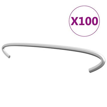 vidaXL Gabionhaken 100 st 20 cm gegalvaniseerd staal, Verzenden, Nieuw