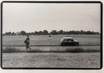 Lionel Derimais - Voiture, policier, joggeur, paysage animé,