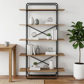vidaXL Boekenplank 5-laags 100 x 35 x 175,5 cm PB Artisanaal, Verzenden, Nieuw