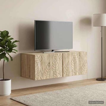 vidaXL Wandmontage TV-kast 59,5 x 31 cm Sonoma Eiken Bewerkt, Huis en Inrichting, Verzenden, Nieuw