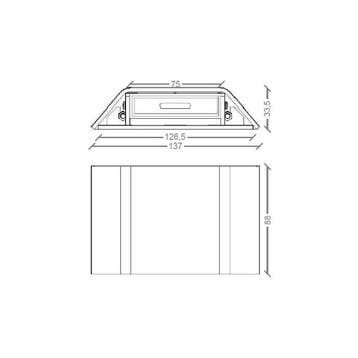 Dabu Tartaruga - Wandlamp, Maison & Meubles, Verzenden