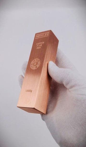 1 kilogram - Koper .999 - Copper - Fonderie Heracles -