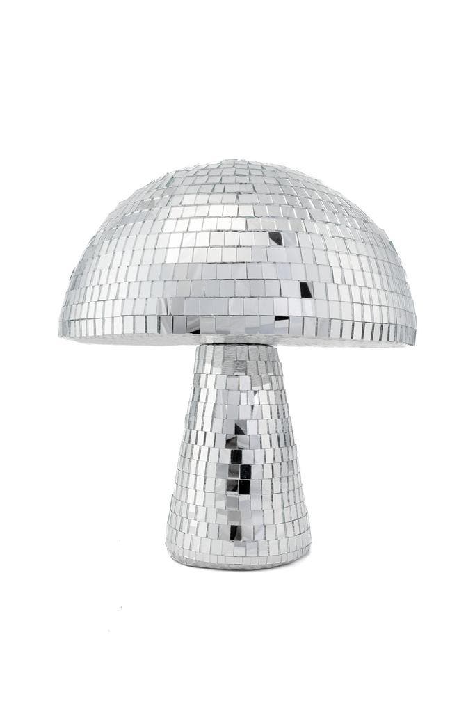 Paddenstoel 20 cm Spiegeltjes Zilver Zwam Discobal Pop Beeld, Hobby en Vrije tijd, Feestartikelen, Nieuw, Ophalen of Verzenden