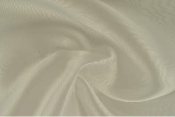 15 meter organza stof - wit, Verzenden