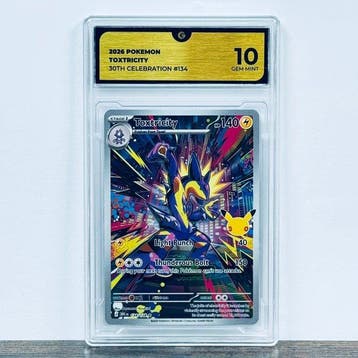 Pokémon Graded card - Toxtricity 134 - 30th Anniversary –, Nieuw
