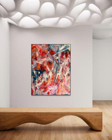 Timo Wedell - Red and Blue Harmony - XXL - Abstract Klein