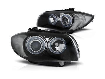 Angel Eyes koplamp units Black geschikt voor BMW E81 E87, Verzenden