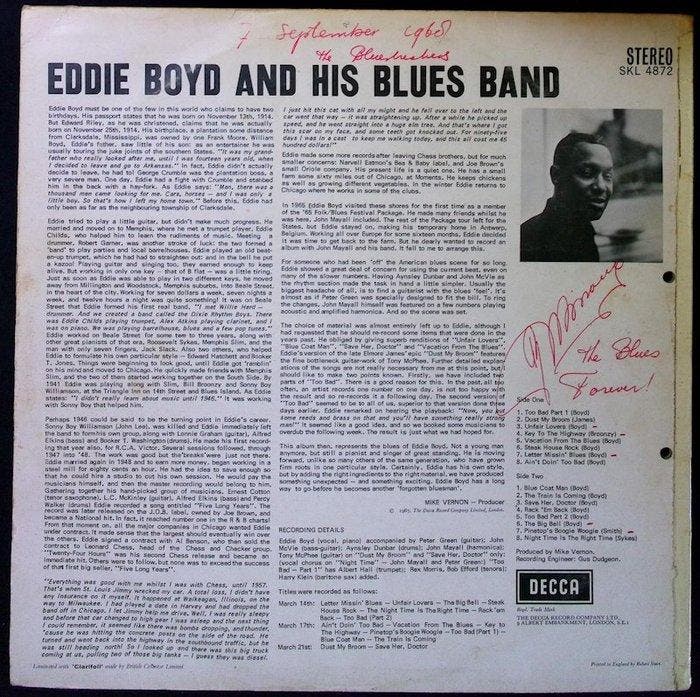 Eddie Boyd - Eddie Boyd and His Blues Band (Feat. Peter, CD & DVD, Vinyles Singles