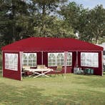 vidaXL Pop-up Feesttent 575 x 289 x 245 cm Bordeauxrood, Verzenden, Nieuw