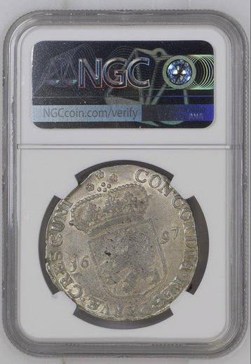 Pays-Bas, Zeeland Zilveren Dukaat 1697 (NGC MS61) Only One