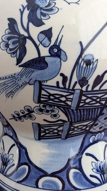 Boch Frères - Vaas - Aardewerk, Delfts blauw, Antiquités & Art