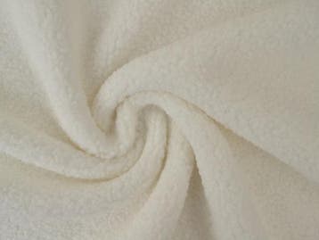 10 meter teddy bont - wit - Bouclé stoffen, Verzenden