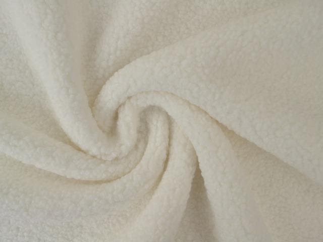 10 meter teddy bont - wit - Bouclé stoffen, Hobby & Loisirs créatifs, Tissus & Chiffons, Envoi