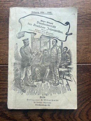 Rare WW1 Imperial German Army Rifleman Handbook - Beautiful