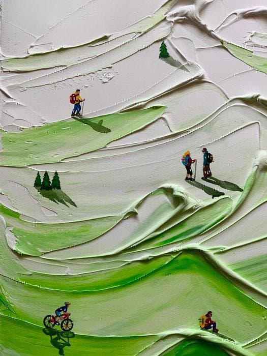 Taty Ur - Elevation Mood, Antiek en Kunst, Kunst | Schilderijen | Modern