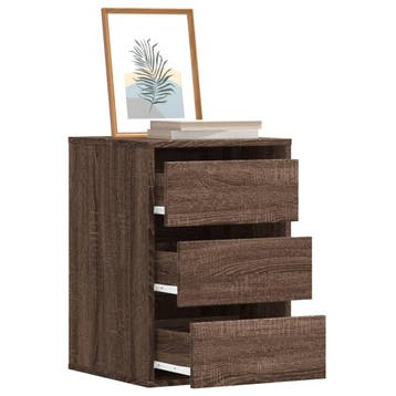 vidaXL Ladekast 40x41x58 cm bewerkt hout bruin eikenkleurig, Verzenden, Nieuw