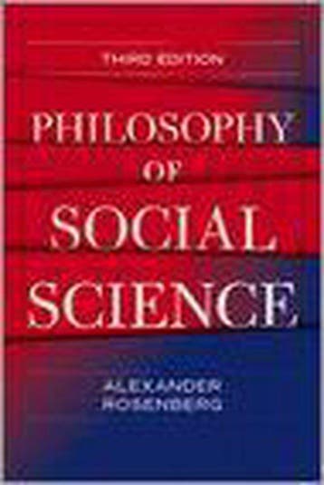 Philosophy of Social Science 9780813343518, Verzenden, Alexander Rosenberg
