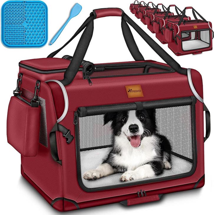 Reisbench hond - Draagtas hond - Transportbox - 102x69x69 cm, Dieren en Toebehoren, Transportboxen, Nieuw, Verzenden
