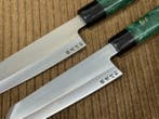 Keukenmes - Deba & Bunka - Handmatig afgewerkt Japanse Deba-