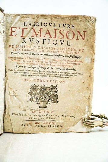 Charles Estienne, Jean Liénard & Jean Clarmorgan -