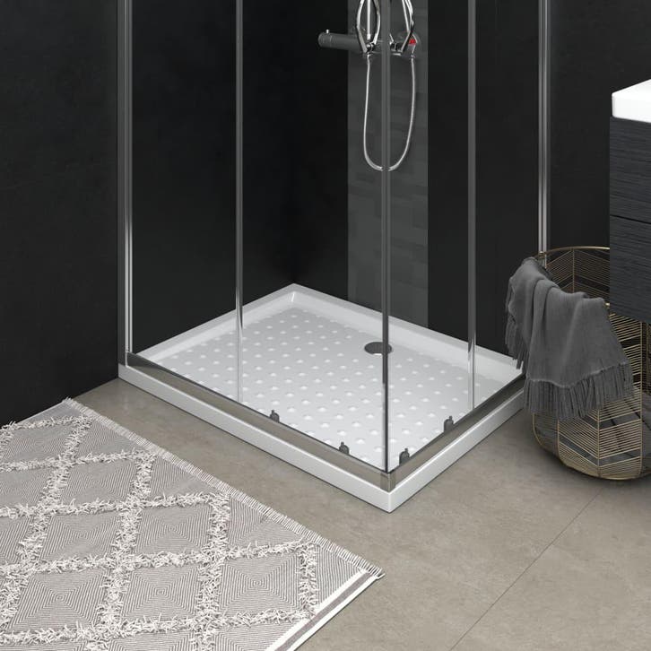vidaXL Douchebak met noppen 90x70x4 cm ABS wit, Bricolage & Construction, Sanitaire, Envoi