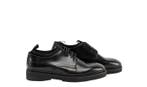 TESTONI BOLOGNA - 8 UK / 42 IT - Derby Shoes Black Brush Off, Nieuw