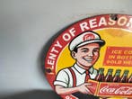 Coca-Cola bien fraîche - Enseigne en émail - Émail