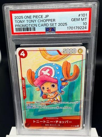 One Piece - 1 Graded card - Tony Tony Chopper P - P-101 -