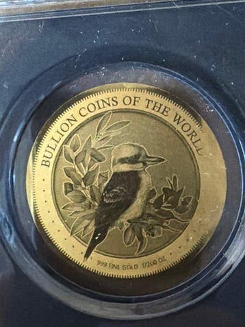 Tchad. 5000 Francs 2023 Kookaburra, 1/200 Oz (.999) mit CoA