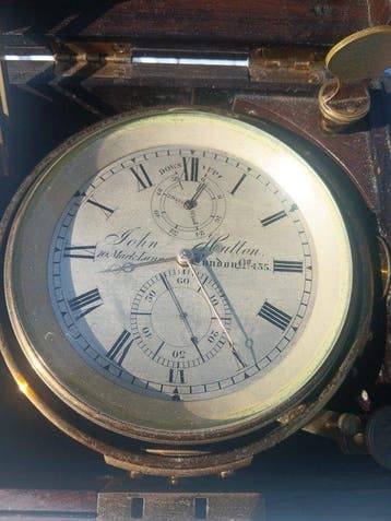 Tweedaagse scheepschronometer - Hout, Messing - 1850-1900 -