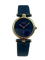 Cartier - Must de Cartier – Vermeil – Blue Dial – 80s/90s -