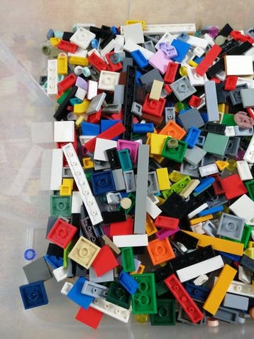 Lego - geen serie - van 1000 platte plaatjes - 1990-2000
