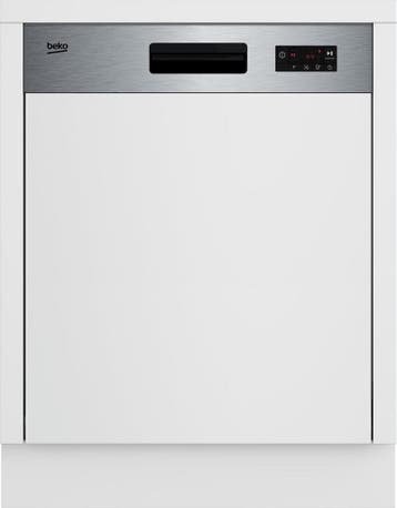Beko BDSN15430X - Half Geïntegreerde Vaatwasser - 60 cm - 14, Ophalen of Verzenden