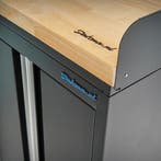 Datona Werkbank PRO eiken - 4 opbergkasten - 200 cm - zwart, Ophalen of Verzenden, Nieuw